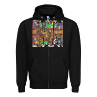 Black easter bunny egg cowhide leopard Zipper Hoodie - Artiststas