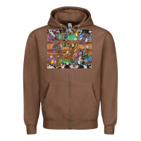 Chestnut easter bunny egg cowhide leopard Zipper Hoodie - Artiststas