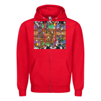 Red easter bunny egg cowhide leopard Zipper Hoodie - Artiststas