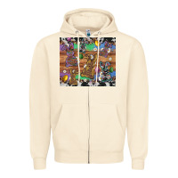 Sandshell easter bunny egg cowhide leopard Zipper Hoodie - Artiststas