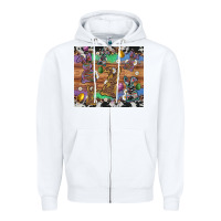 White easter bunny egg cowhide leopard Zipper Hoodie - Artiststas