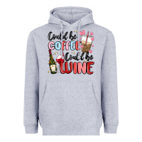 Heather Grey could be coffee could be wine Heavyweight Hoodie - MaliasSmallBusiness