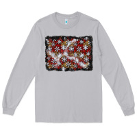 Moon Dust christmas snow crystals background Long Sleeve Tee - BundleAndBundleShop