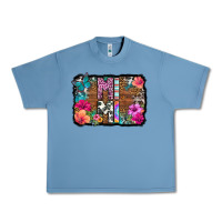 Pebble Blue mimi floral background Urban Heavy Tee - HRA Design Shop
