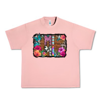 Salmon mimi floral background Urban Heavy Tee - HRA Design Shop