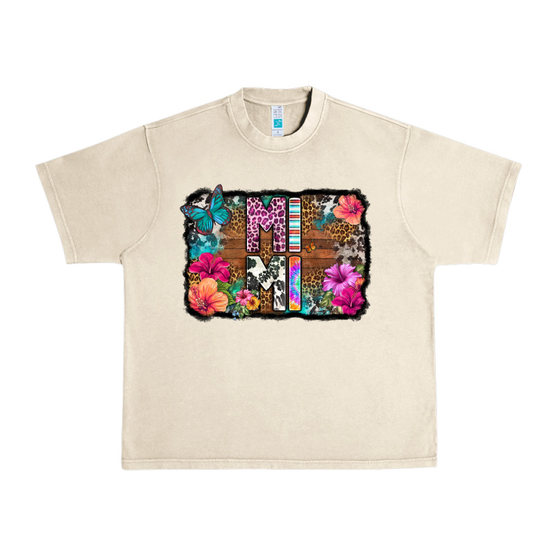 Mimi Floral Background Urban Heavy Tee by HRA Design Shop | Teevron