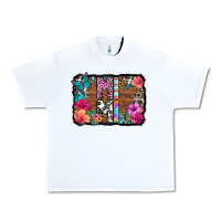White mimi floral background Urban Heavy Tee - HRA Design Shop