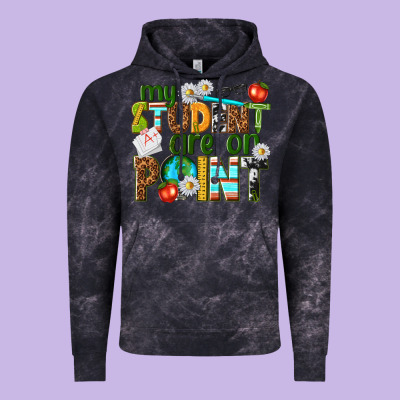 My Student Are On Point Vintage Hoodie Designed By Texasbilliewilder