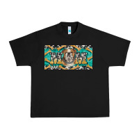 Black english bulldog mom  license plate template Urban Heavy Tee - BarkalooDesign