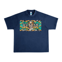 Navy english bulldog mom  license plate template Urban Heavy Tee - BarkalooDesign