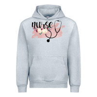 Heather Grey Nurse Floral Urban Hoodie - Bettercallsaul