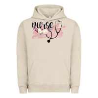 Pigment French Oak Nurse Floral Urban Hoodie - Bettercallsaul