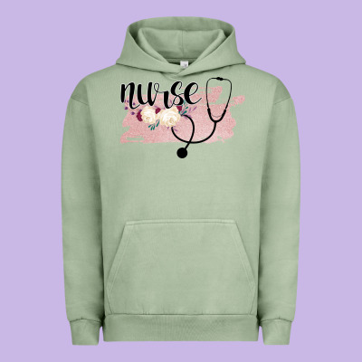 Nurse Floral Urban Hoodie Designed By Bettercallsaul