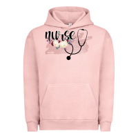 Pigment Salmon Nurse Floral Urban Hoodie - Bettercallsaul