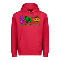 Cardinal peace love halloween Premium Hoodie - BundleAndBundleShop