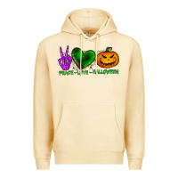 Pina Colada peace love halloween Premium Hoodie - BundleAndBundleShop