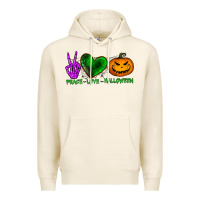 Tofu peace love halloween Premium Hoodie - BundleAndBundleShop