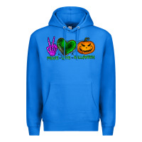 True Royal peace love halloween Premium Hoodie - BundleAndBundleShop