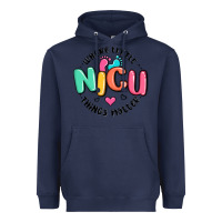 Navy nicu where little things matter Heavyweight Hoodie - MaliasSmallBusiness