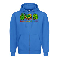 True Royal peace love st patty's day Zipper Hoodie - Artiststas