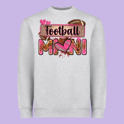 Football Mini With Leopard Heavyweight Sweatshirt Designed By Zillion Design Studio