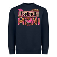 Navy football mini with leopard Heavyweight Sweatshirt - Zillion Design Studio
