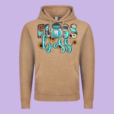 Floss Boss Vintage Hoodie Designed By Jahusdesignshop