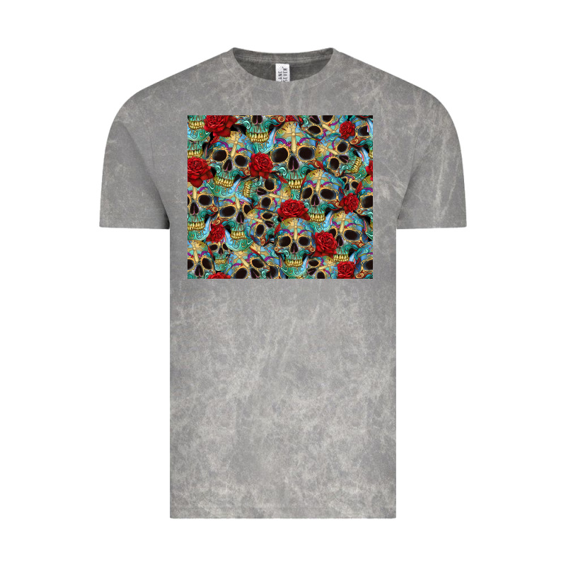 Sugar Skulls Roses Tumbler 3 Vintage Tee by CTS Tumbler Store | Teevron
