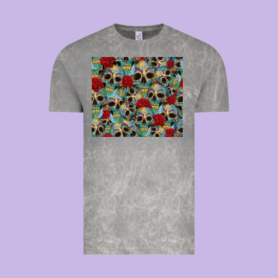 Sugar Skulls Roses Tumbler 3 Vintage Tee Designed By Cts Tumbler Store