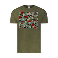 Vintage Olive sugar skulls roses tumbler 3 Vintage Tee - CTS Tumbler Store