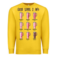 Lemon god says i am bible verse stanley Premium Sweatshirt - MaliasSmallBusiness