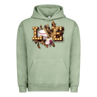 Pigment Oil Green Love Softball Urban Hoodie - Bettercallsaul