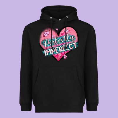 Perfectly Imperfect Heavyweight Hoodie Designed By Maliassmallbusiness