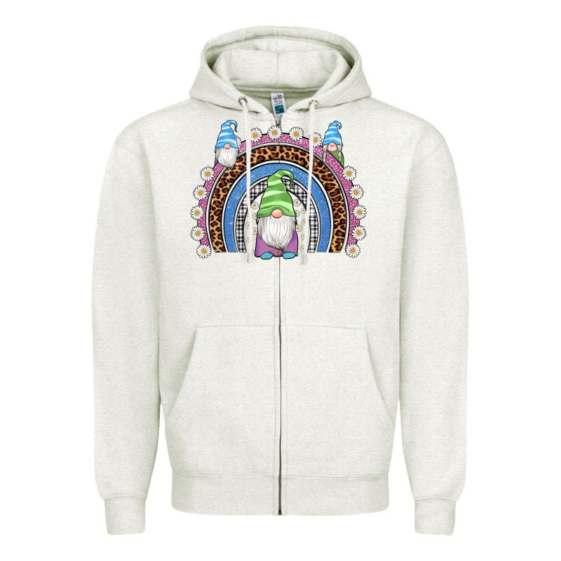 Easter Gnome Rainbow Zipper Hoodie by Artiststas | Teevron