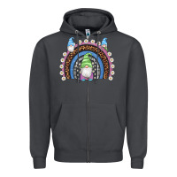 Smoke easter gnome rainbow Zipper Hoodie - Artiststas