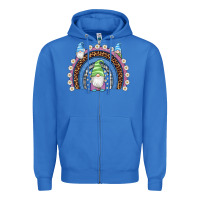 True Royal easter gnome rainbow Zipper Hoodie - Artiststas