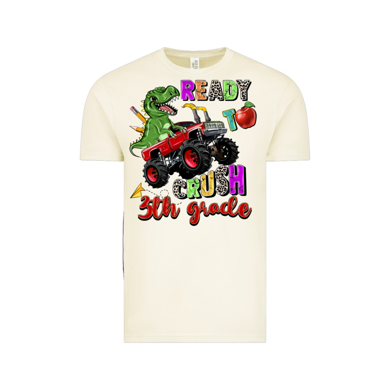 Ready To Crush 3th Grade Vintage Tee by Zillion Design Studio | Teevron