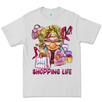Dove Grey shopping life  gnome Premium Tee - BarkalooDesign