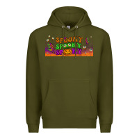 Army Green spooky  libbey glass Premium Hoodie - BundleAndBundleShop