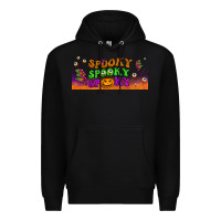 Black spooky  libbey glass Premium Hoodie - BundleAndBundleShop