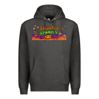 Charcoal Heather spooky  libbey glass Premium Hoodie - BundleAndBundleShop