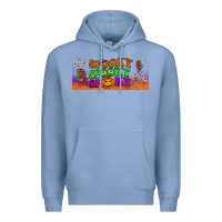 Colony Blue spooky  libbey glass Premium Hoodie - BundleAndBundleShop