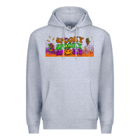 Heather Grey spooky  libbey glass Premium Hoodie - BundleAndBundleShop