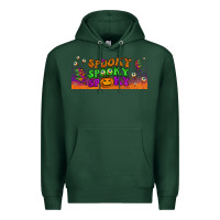 Sports Green spooky  libbey glass Premium Hoodie - BundleAndBundleShop
