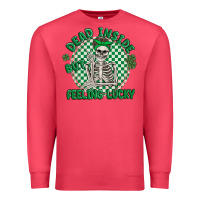 Cardinal dead inside but feeling lucky Premium Sweatshirt - MaliasSmallBusiness