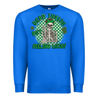 True Royal dead inside but feeling lucky Premium Sweatshirt - MaliasSmallBusiness