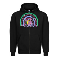 Black easter egg rainbow Zipper Hoodie - Artiststas