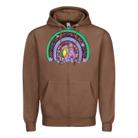 Chestnut easter egg rainbow Zipper Hoodie - Artiststas