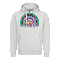 Dove Grey easter egg rainbow Zipper Hoodie - Artiststas
