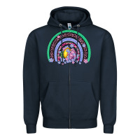 Navy easter egg rainbow Zipper Hoodie - Artiststas